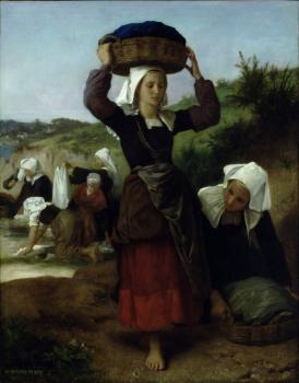William-Adolphe Bouguereau : Washerwomen of Fouesnant